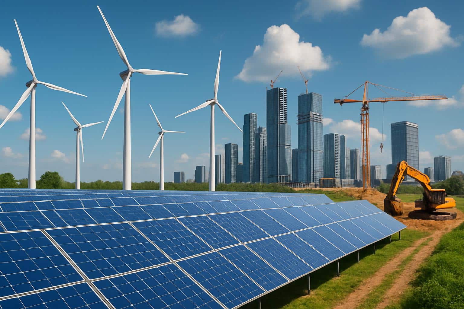 Bill Gates alumni launch clean economy project with wind turbines and solar panels