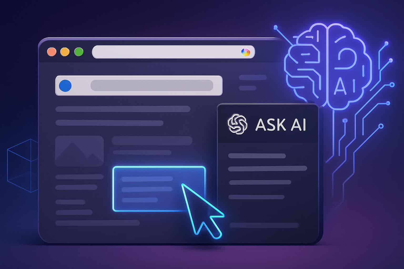 OpenAI ChatGPT Atlas AI-first web browser logo and interface concept