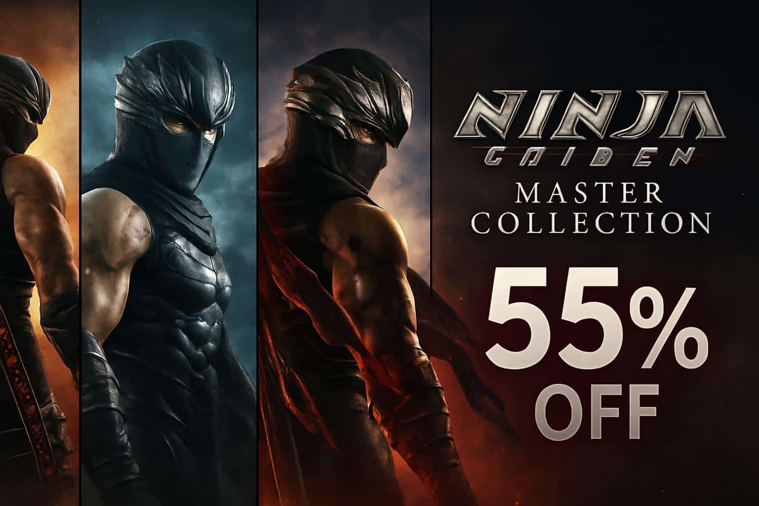 Ninja Gaiden Master Collection 55% off sale banner