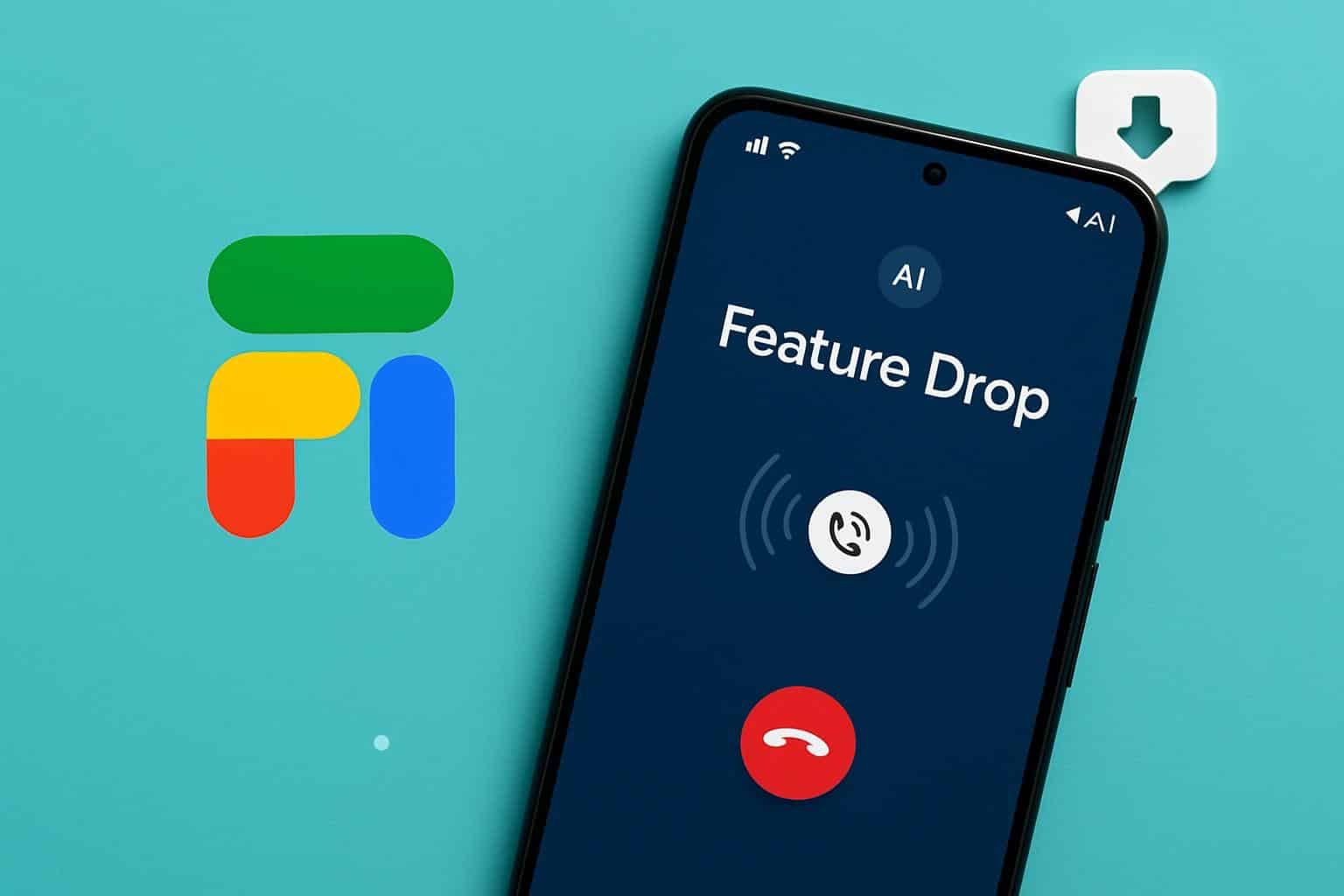 Google Fi app displays Feature Drops with AI call boost on Android phone