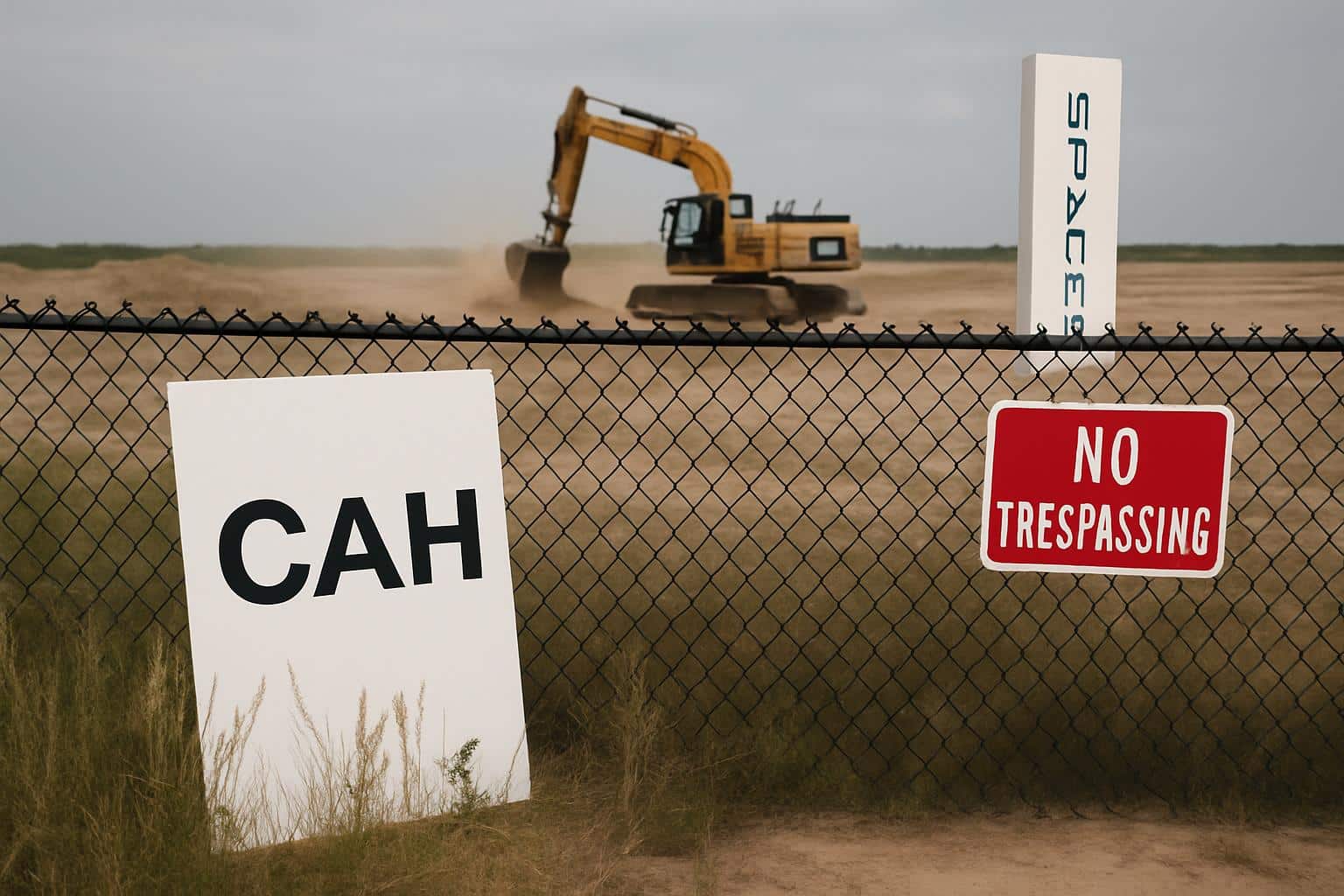 Cards Against Humanity eviction notice targeting SpaceX Texas land