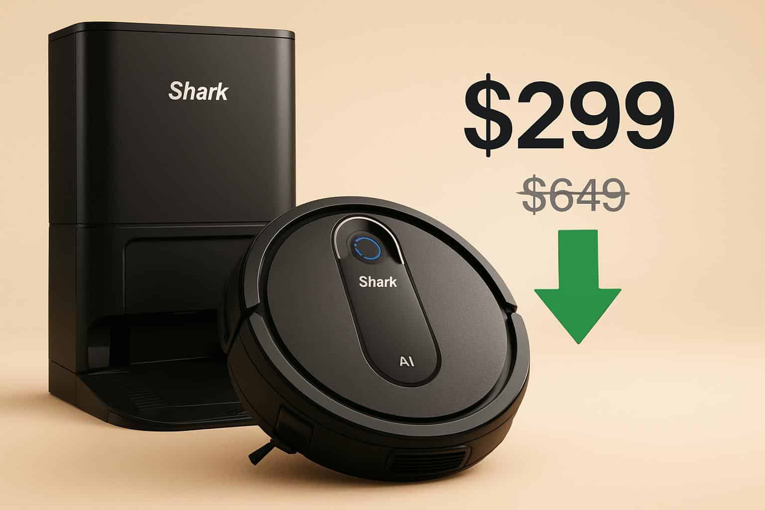 Shark AV2501AE AI Robot Vacuum on sale for 9 with self-emptying base