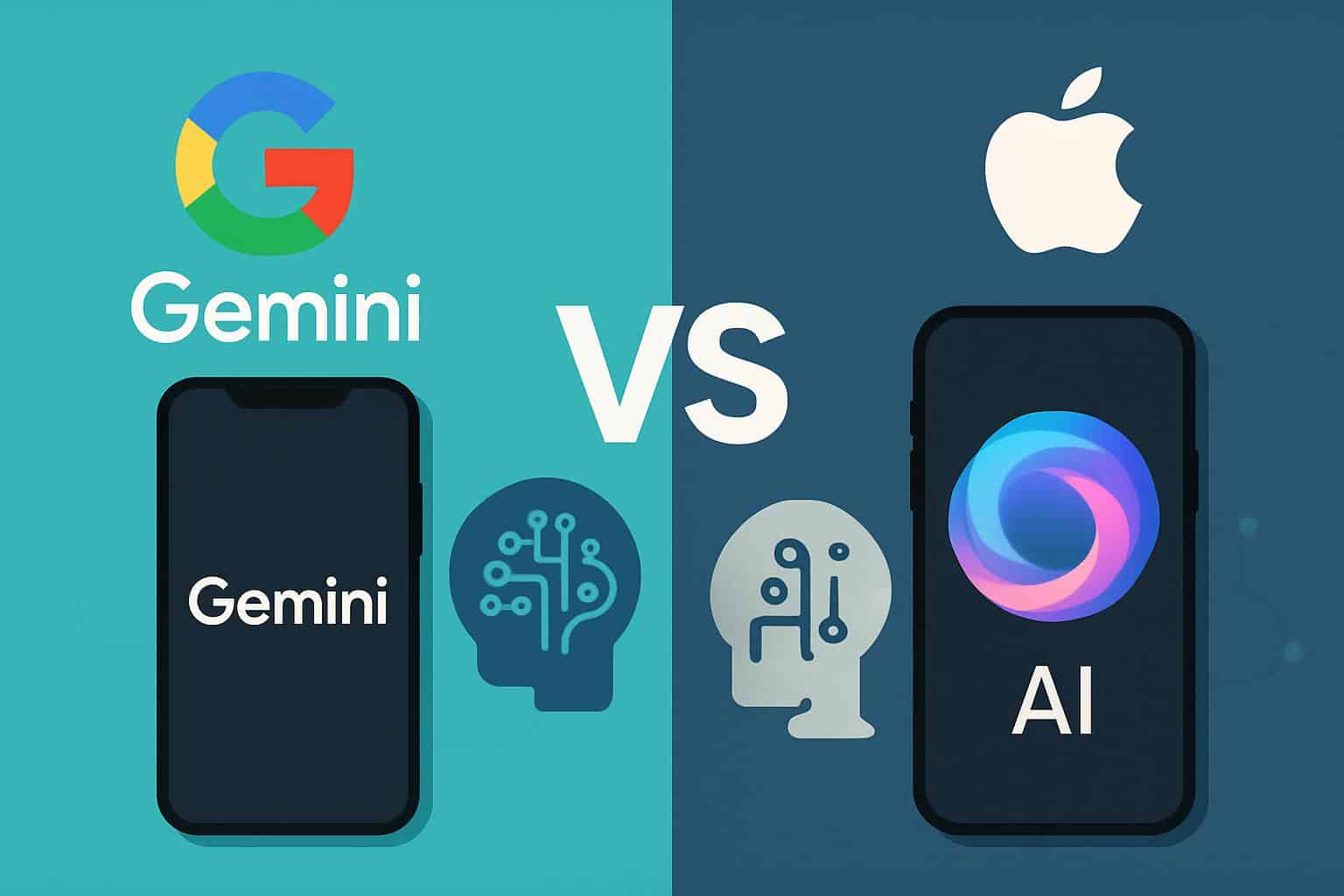 Gemini vs Apple Intelligence AI comparison illustrating why Gemini still leads