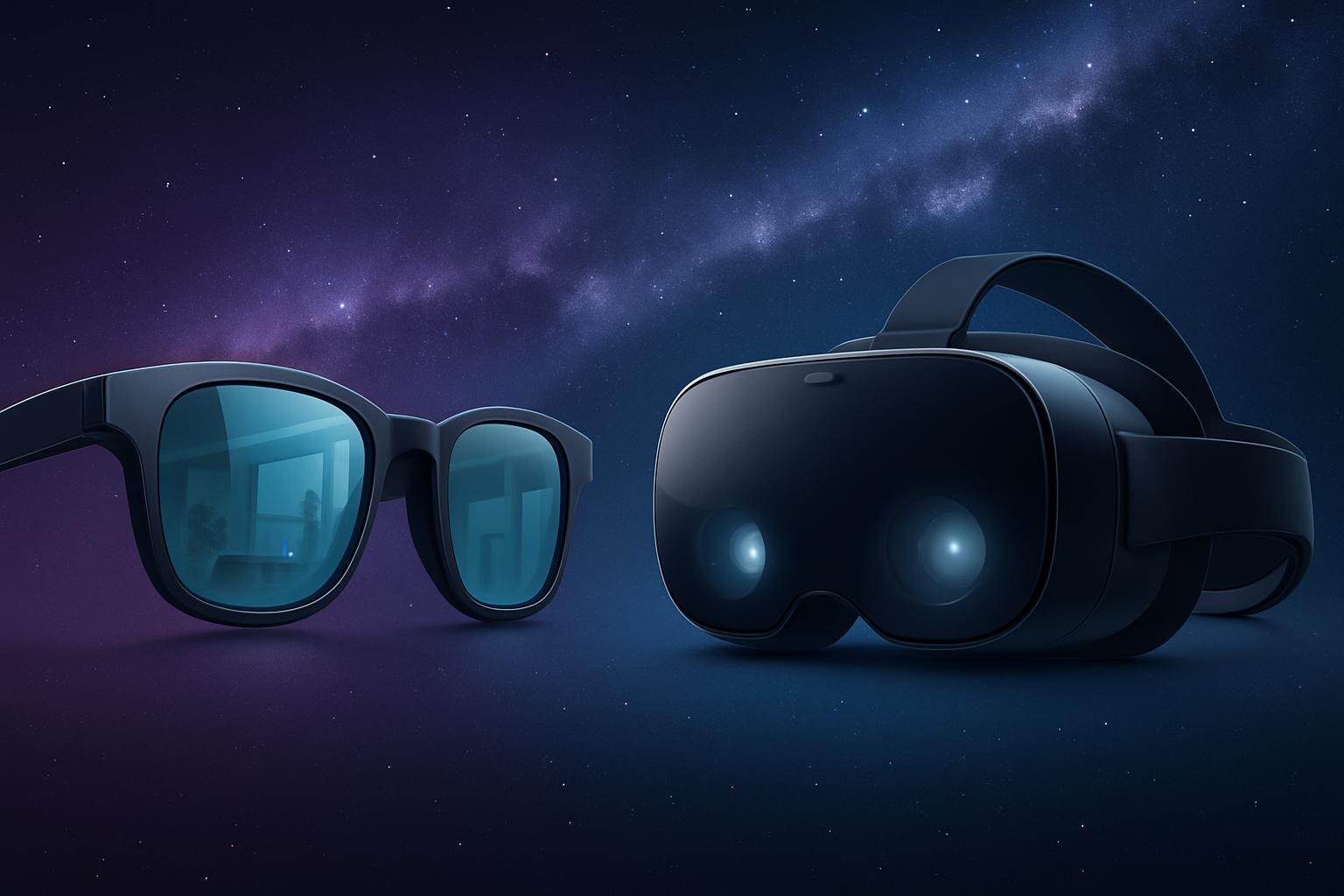 Galaxy XR smart glasses vs VR headset, highlighting comfort, portability, and clarity
