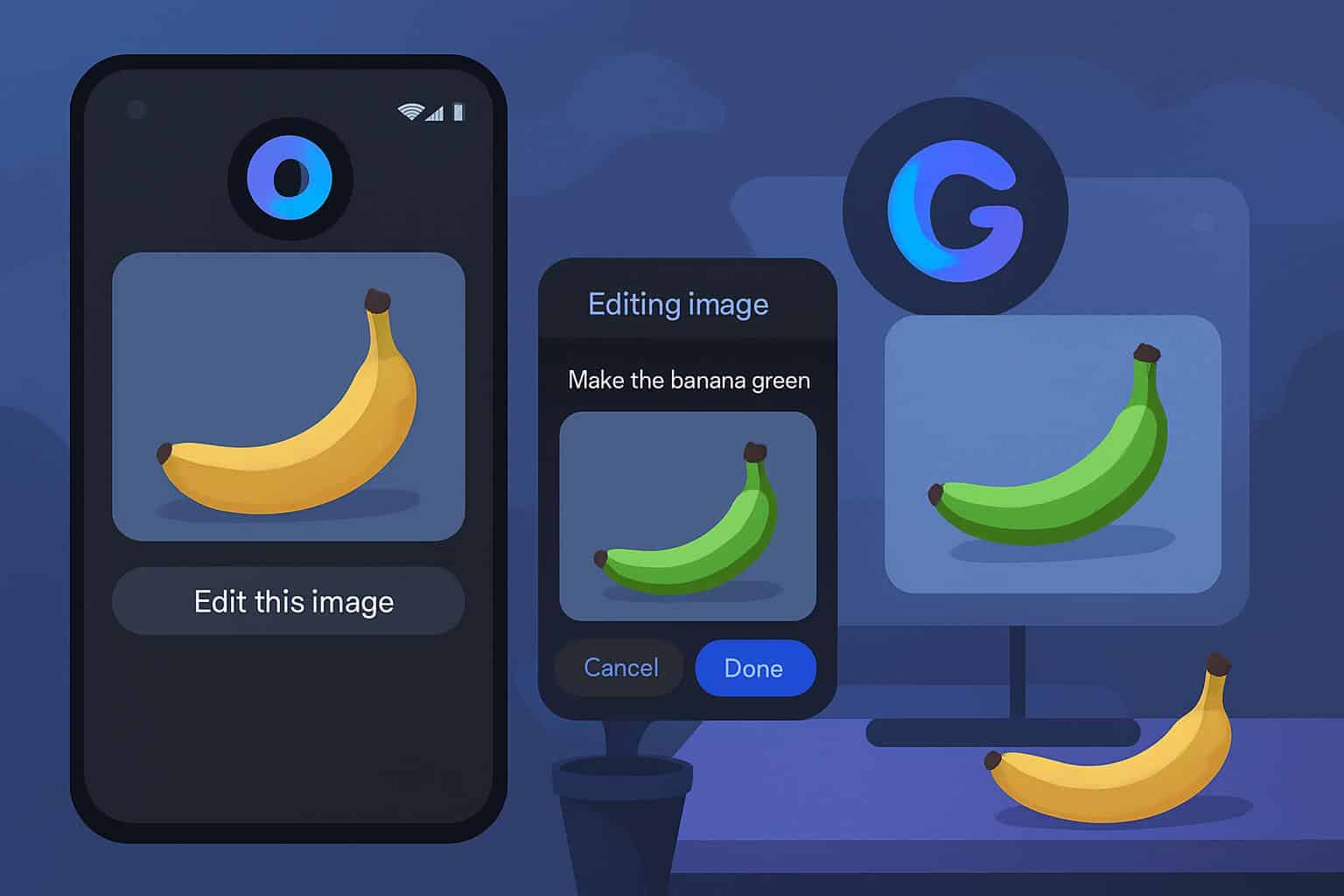 Google tests AI Nano Banana photo editing in Gemini overlay