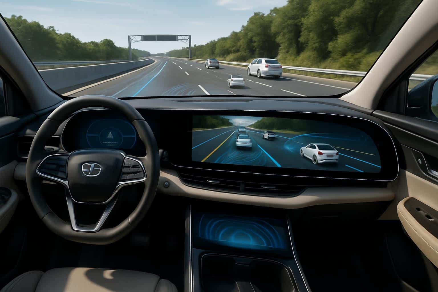 General Motors eyes-off hands-off self-driving system illustration