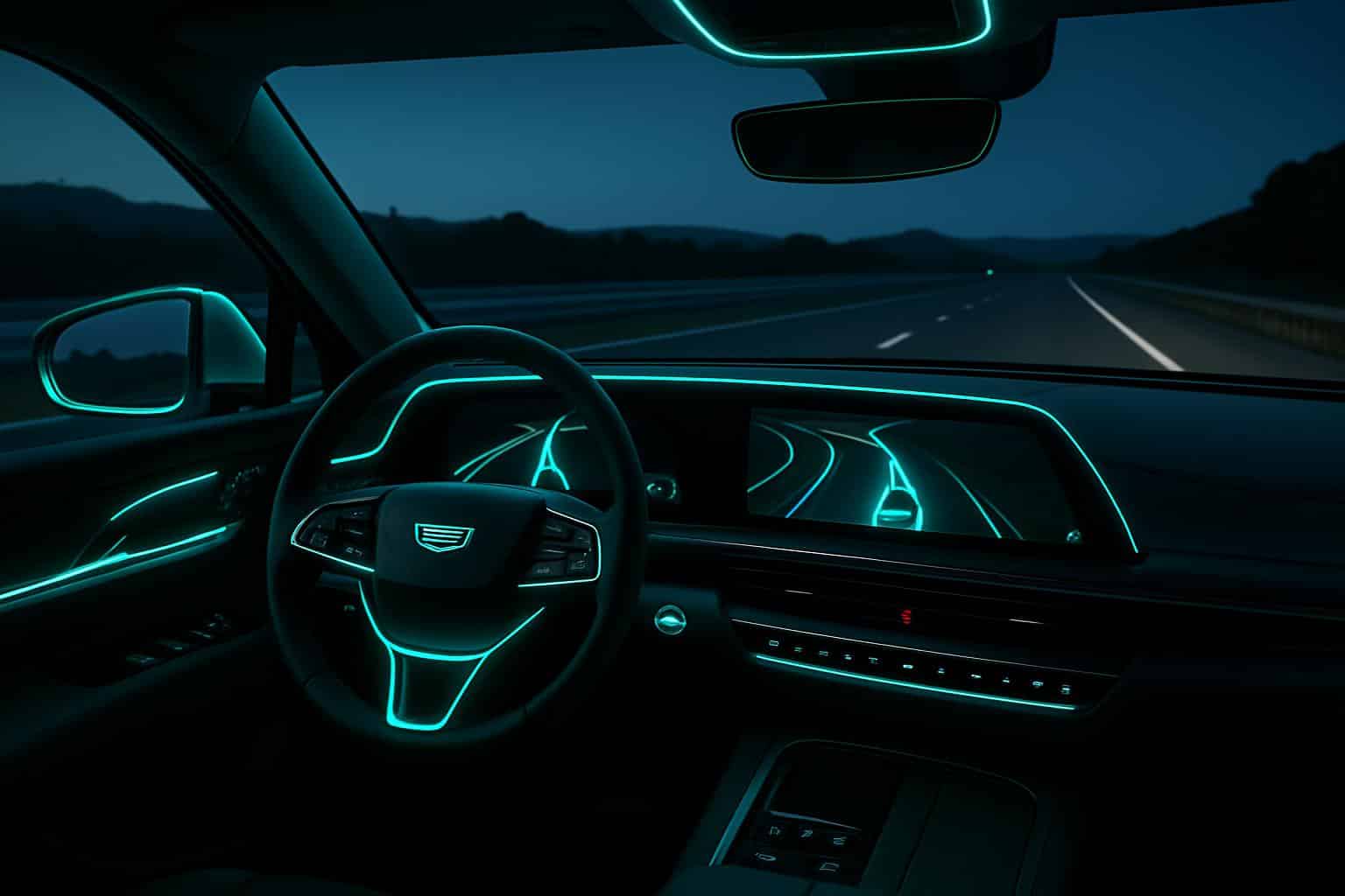 GM Super Cruise eyes-off driving concept highlighting gaze relief on highway