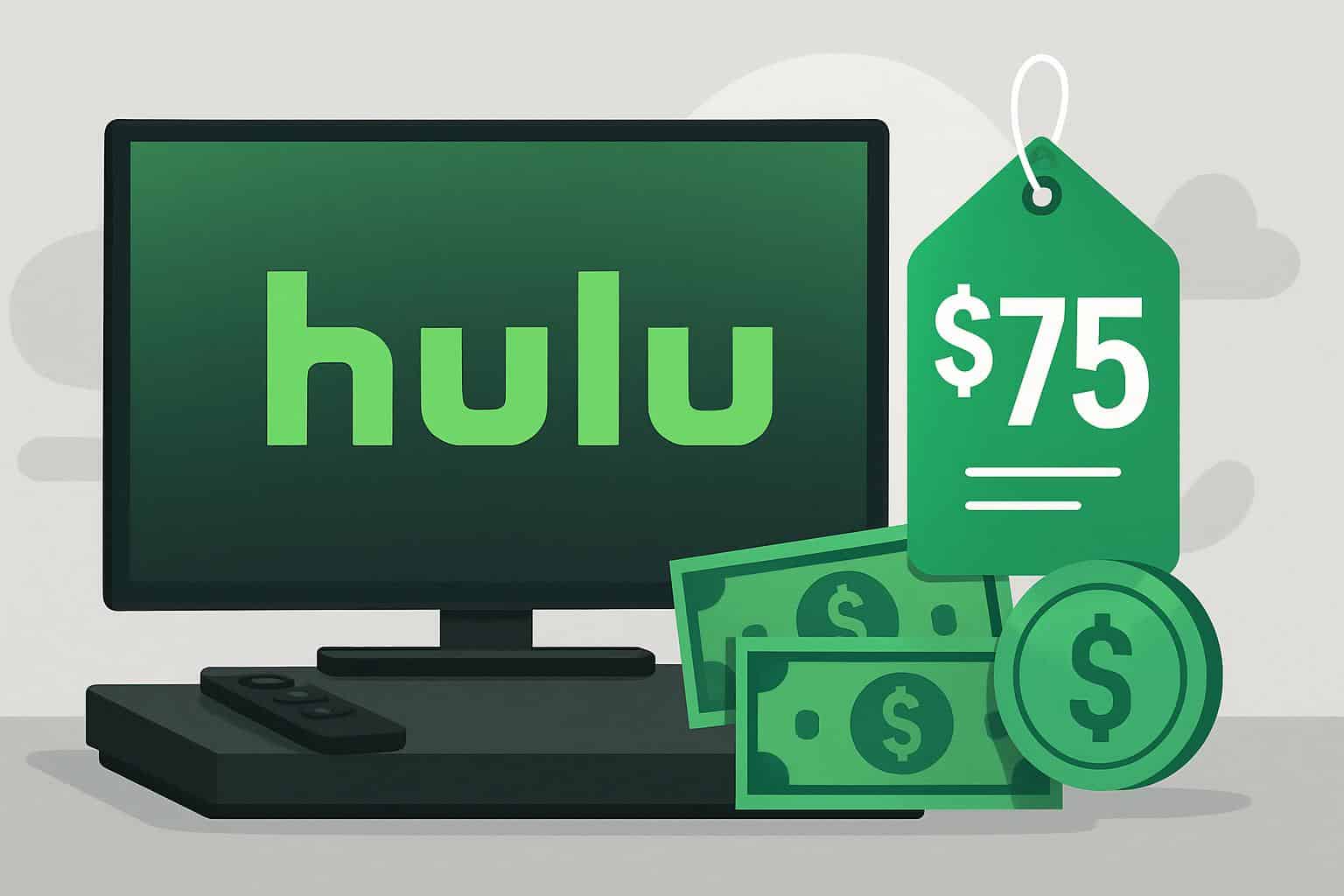 Hulu Live TV subscription promo: save $75 over three months