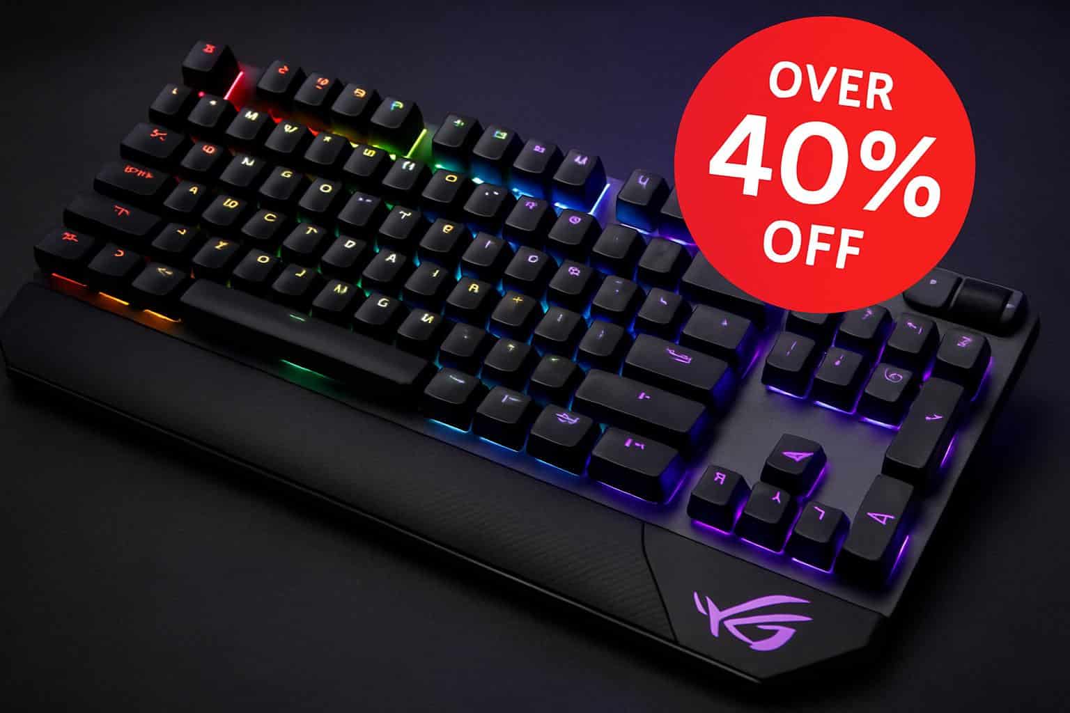 Asus ROG Strix Scope II gaming keyboard deal over 40% off