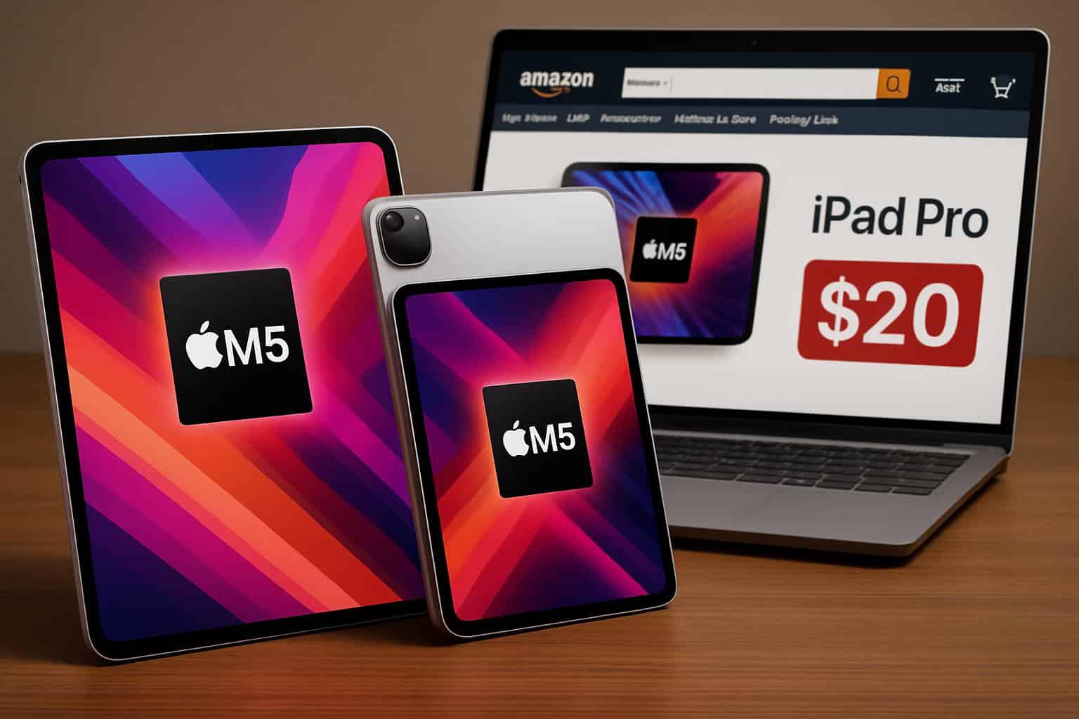 Discounted M5 iPad Pro on Amazon product listing
