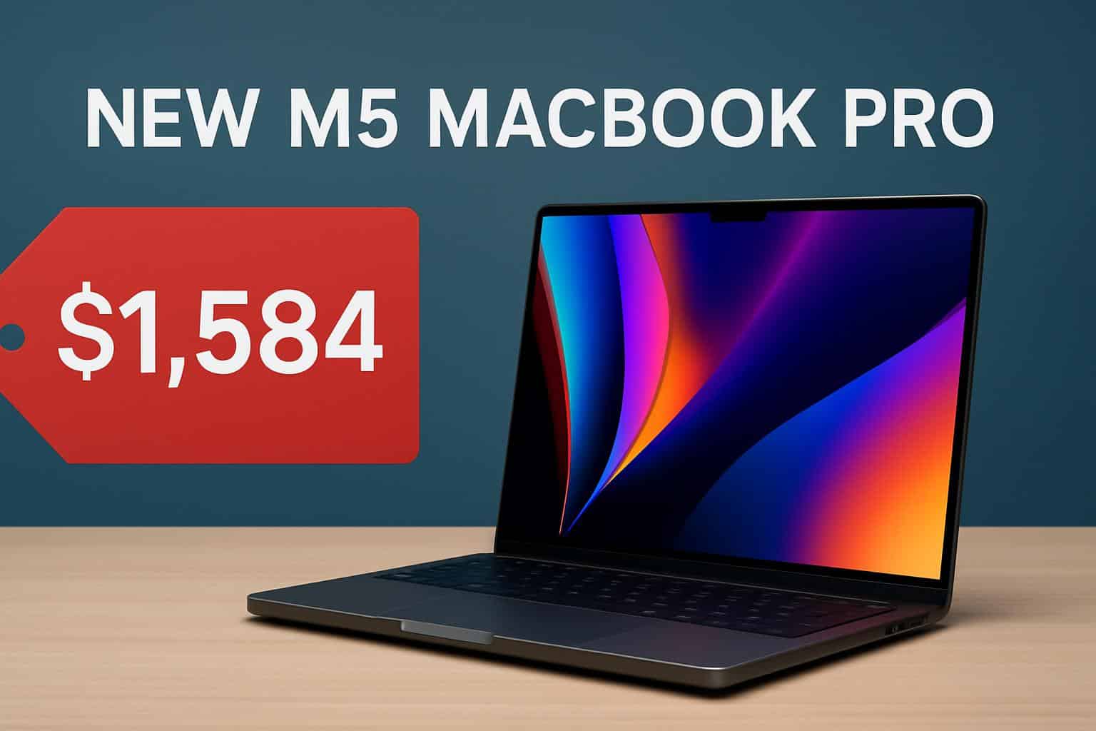 Apple M5 MacBook Pro launch day discount with sale banner and price cut
