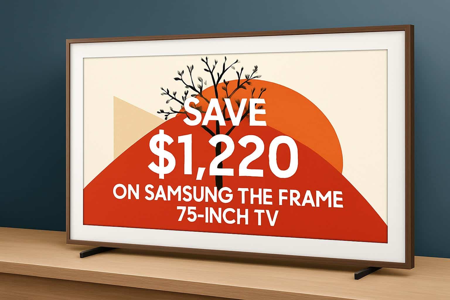 Samsung The Frame 75-inch TV deal—save ,220 on 4K QLED Art Mode