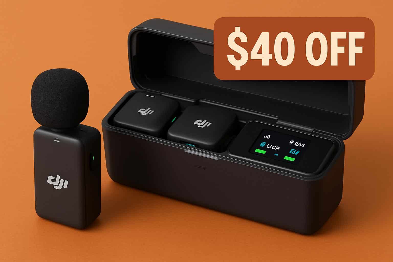 DJI Mic 2 wireless microphone kit on Amazon with $40 discount