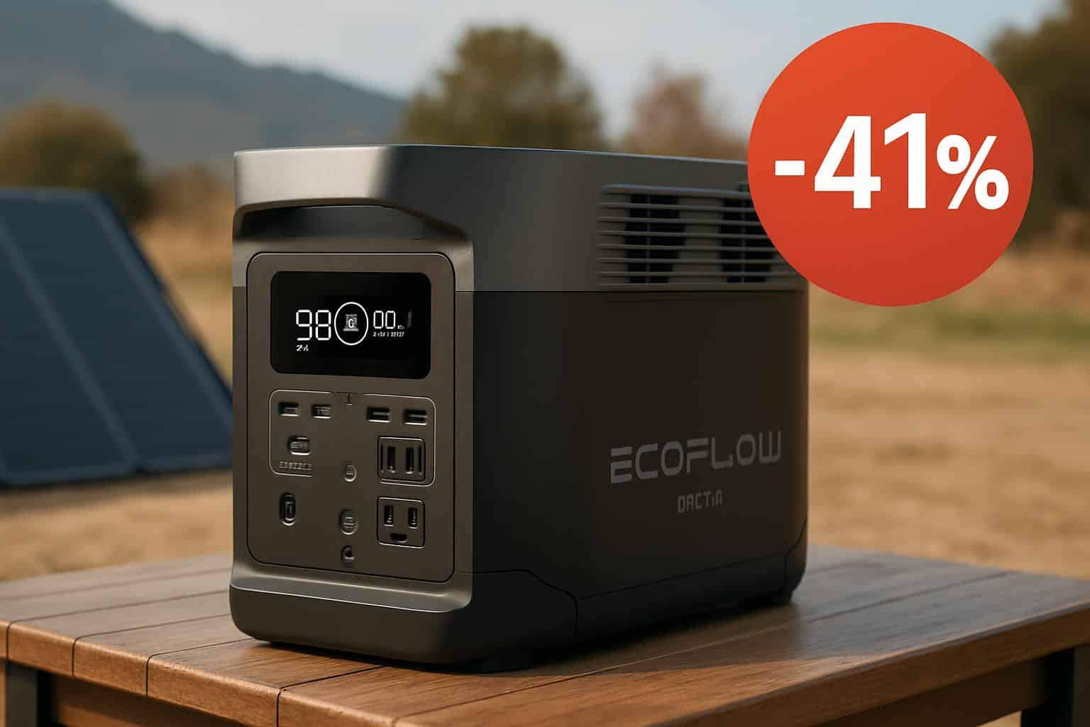 EcoFlow Delta 3 portable power station sale, 41% off home backup power
