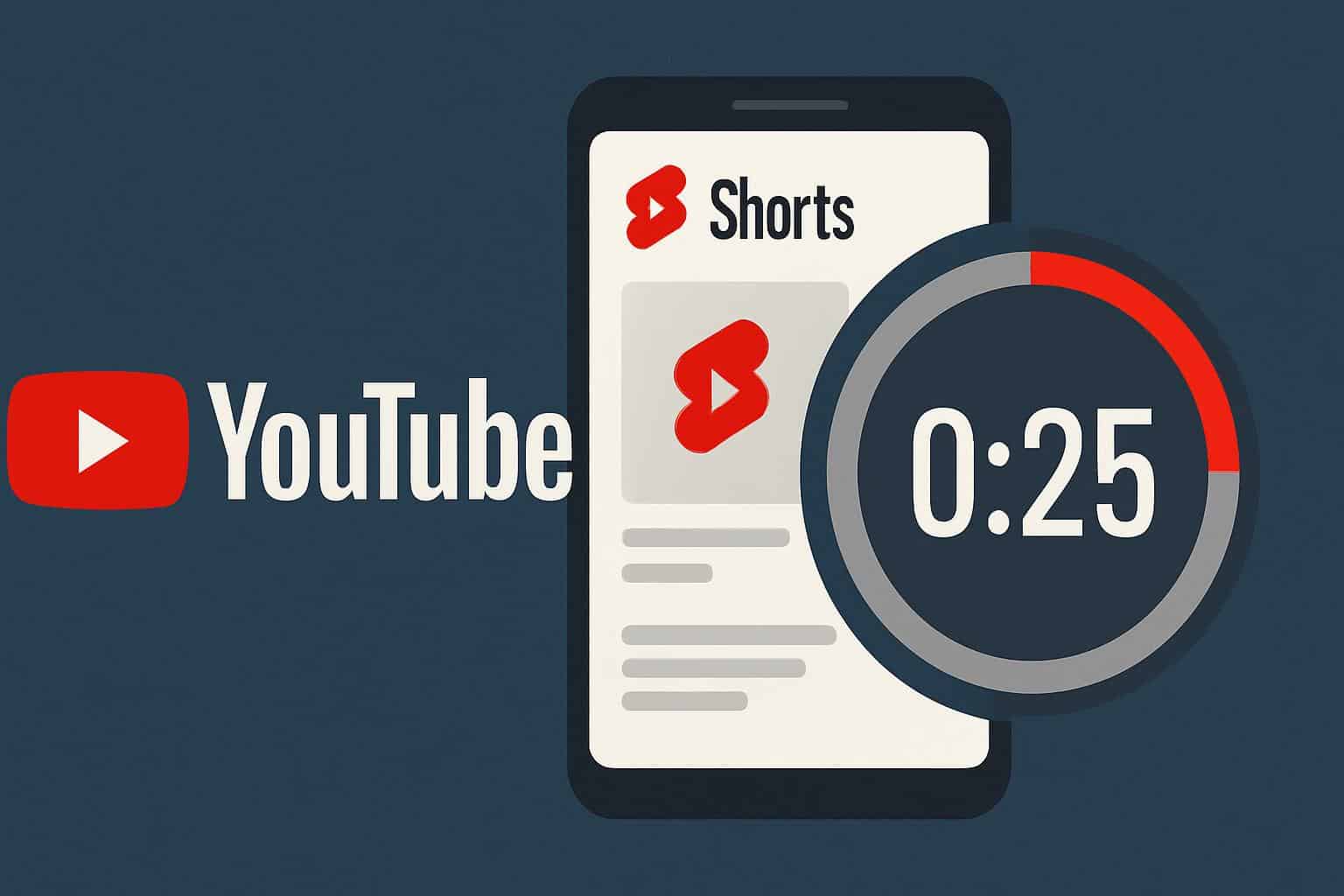 YouTube Shorts timer on phone screen to reduce scrolling and encourage breaks