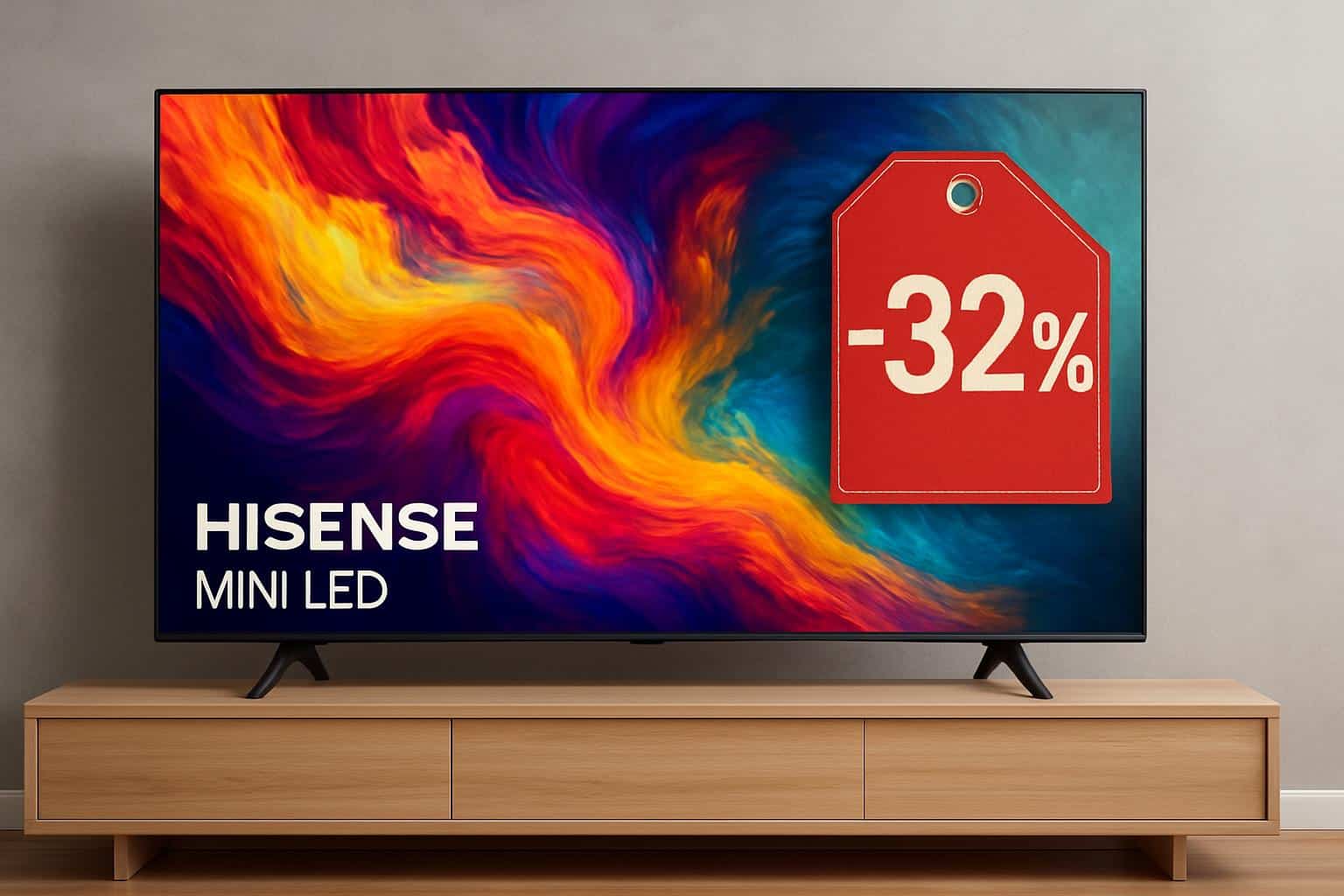 Hisense 55-inch U6 Mini LED TV on sale at 32% off