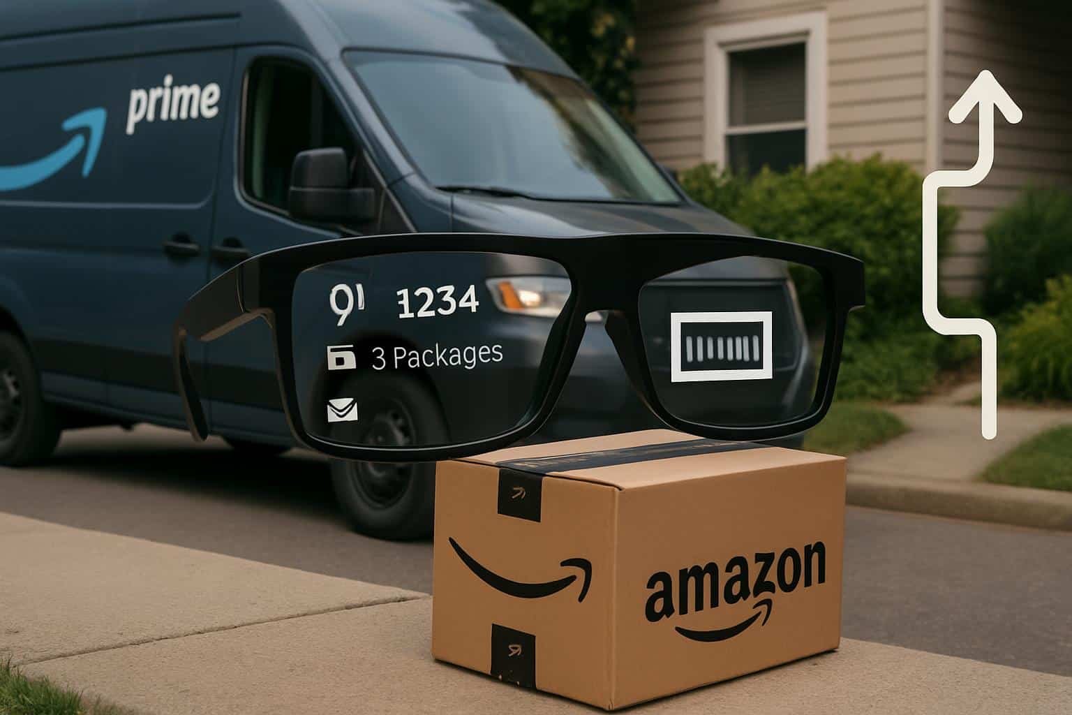 Amazon delivery driver using smart glasses, boosting efficiency amid privacy concerns