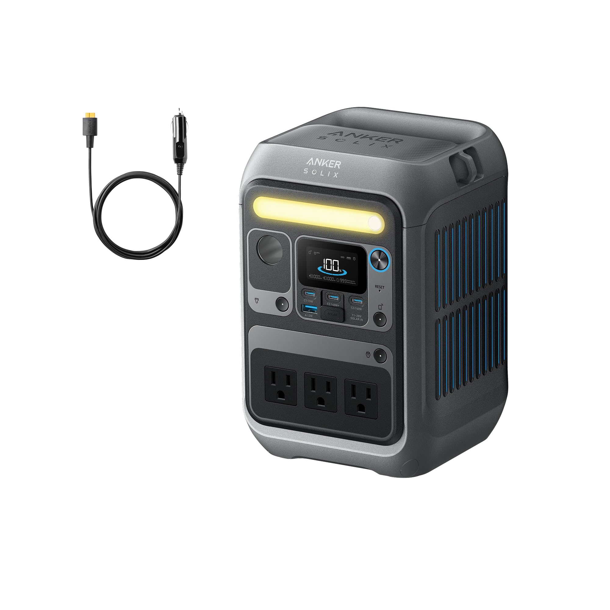 Anker Solix C300 portable power station deal with discount badge