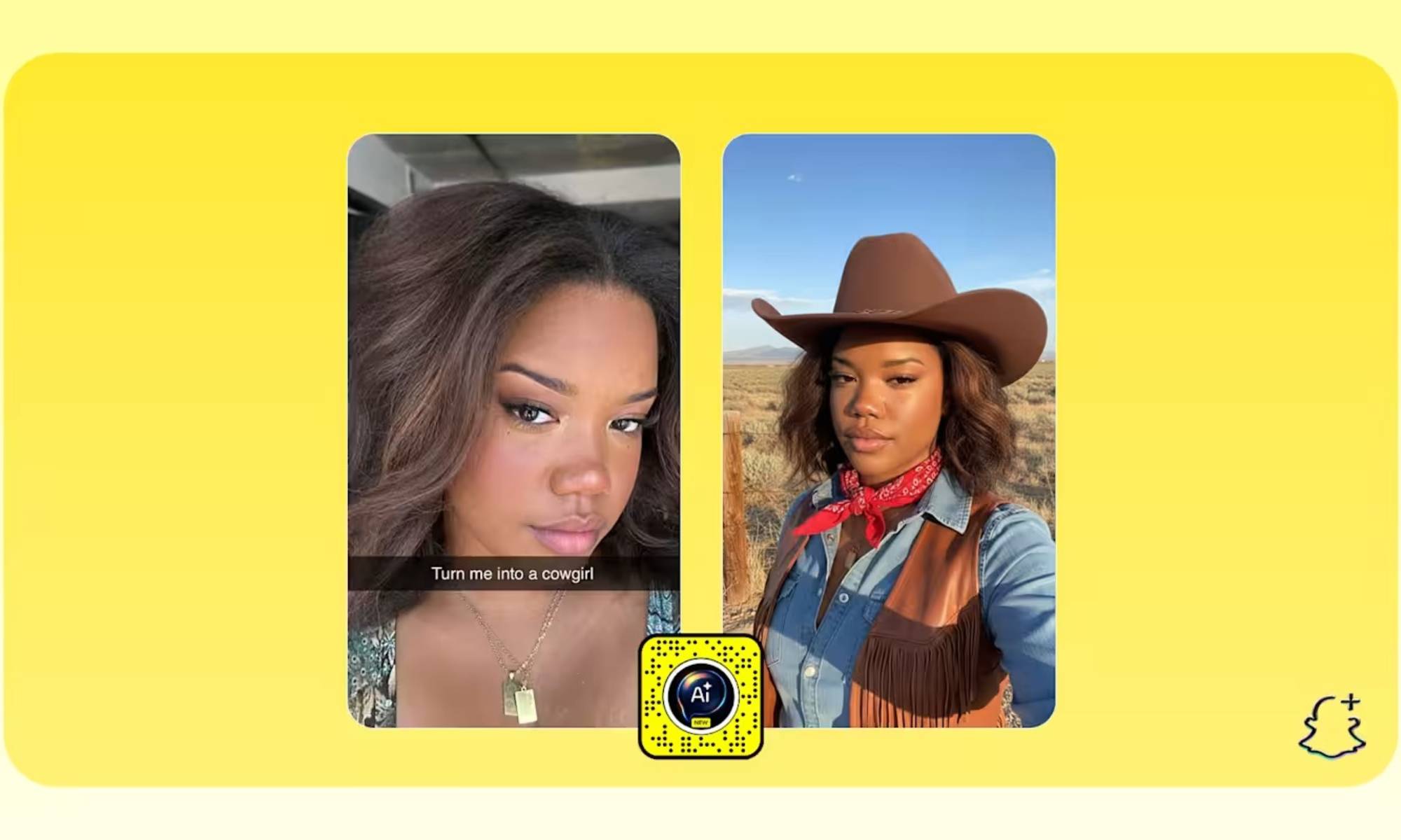 Snapchat Imagine Lens interface demonstrating AI-powered camera effects and tools