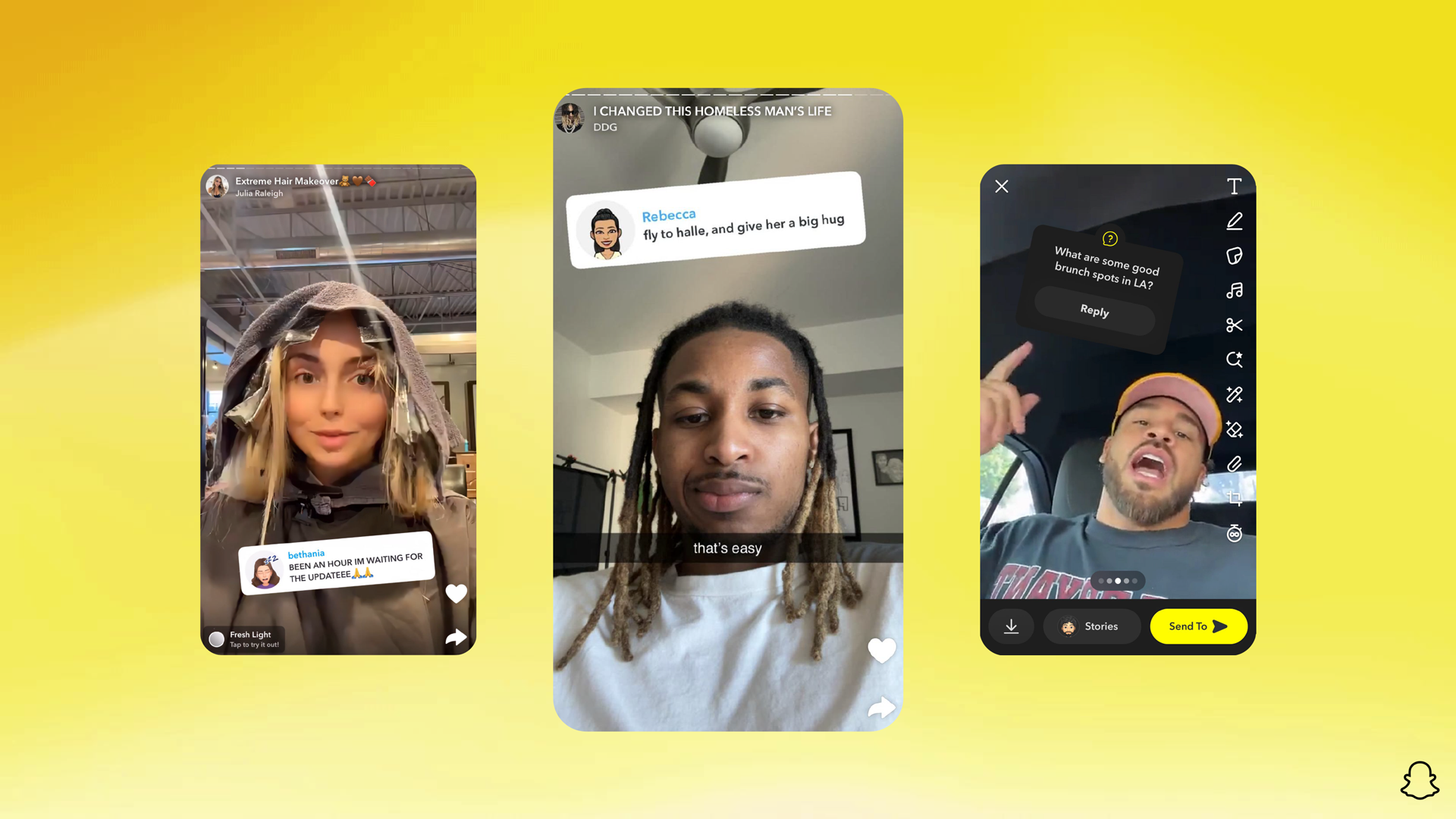 Snapchat's Imagine Lens interface highlighting the Open Prompt feature