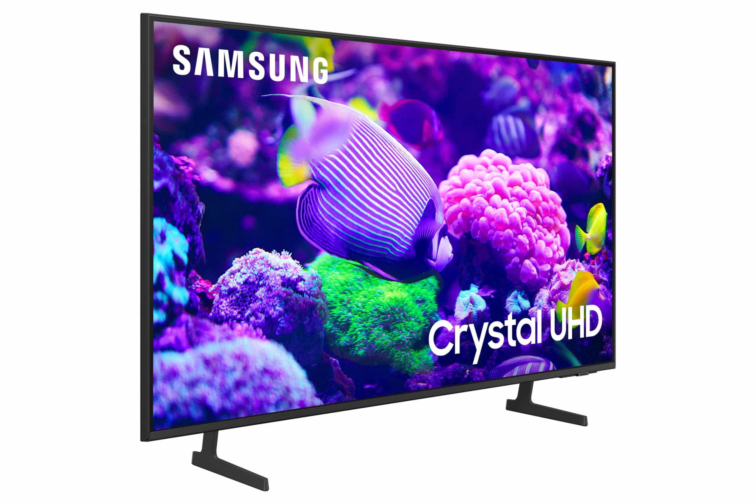Samsung TV lineup showing availability, compatibility, and system requirements