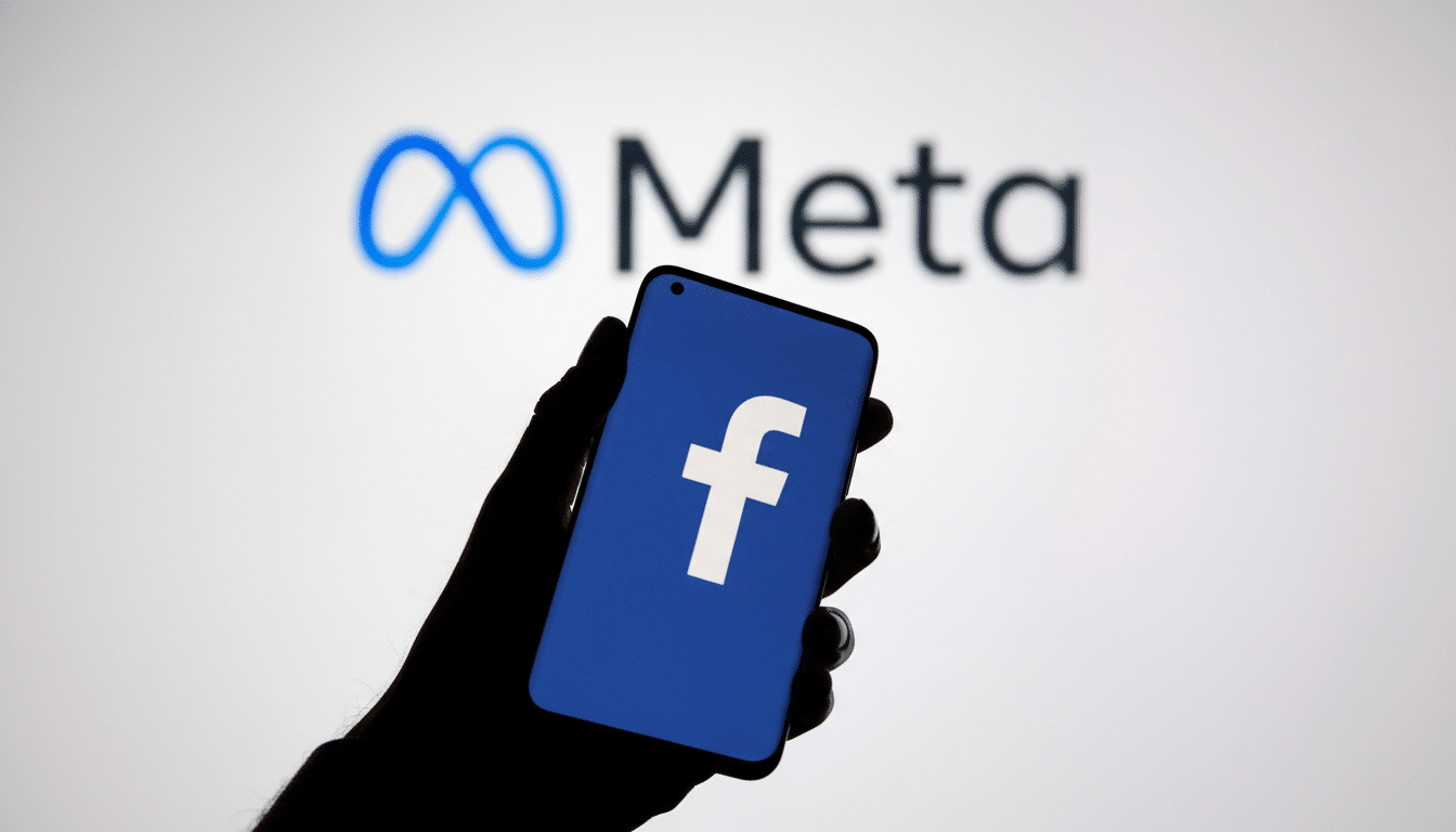 Meta's UK ads plan with Meta logo over Union Jack and ad targeting icons