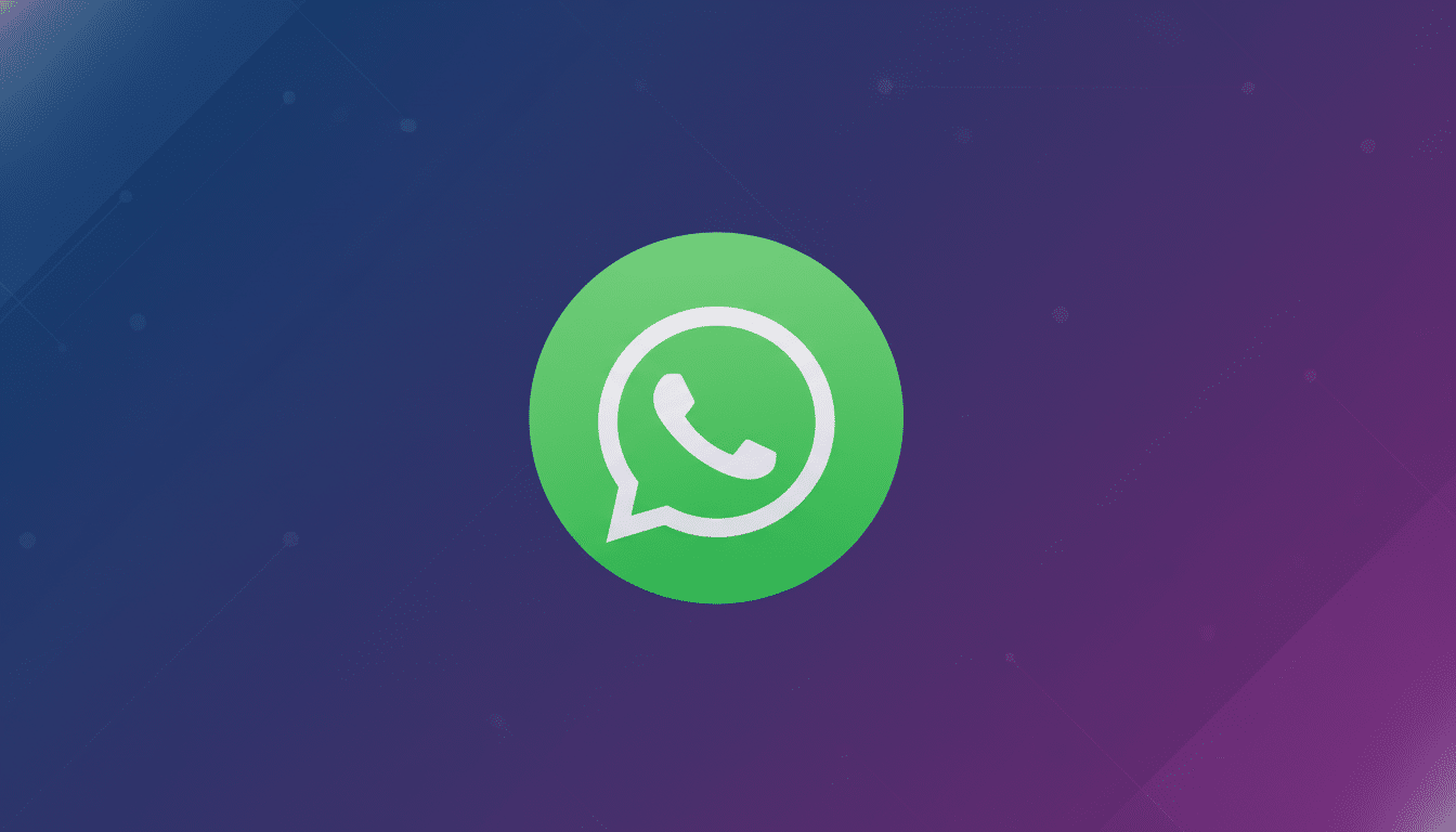 lt Text : A clean , professional 1 6:9 image of the WhatsApp logo , a white phone icon in a green sp