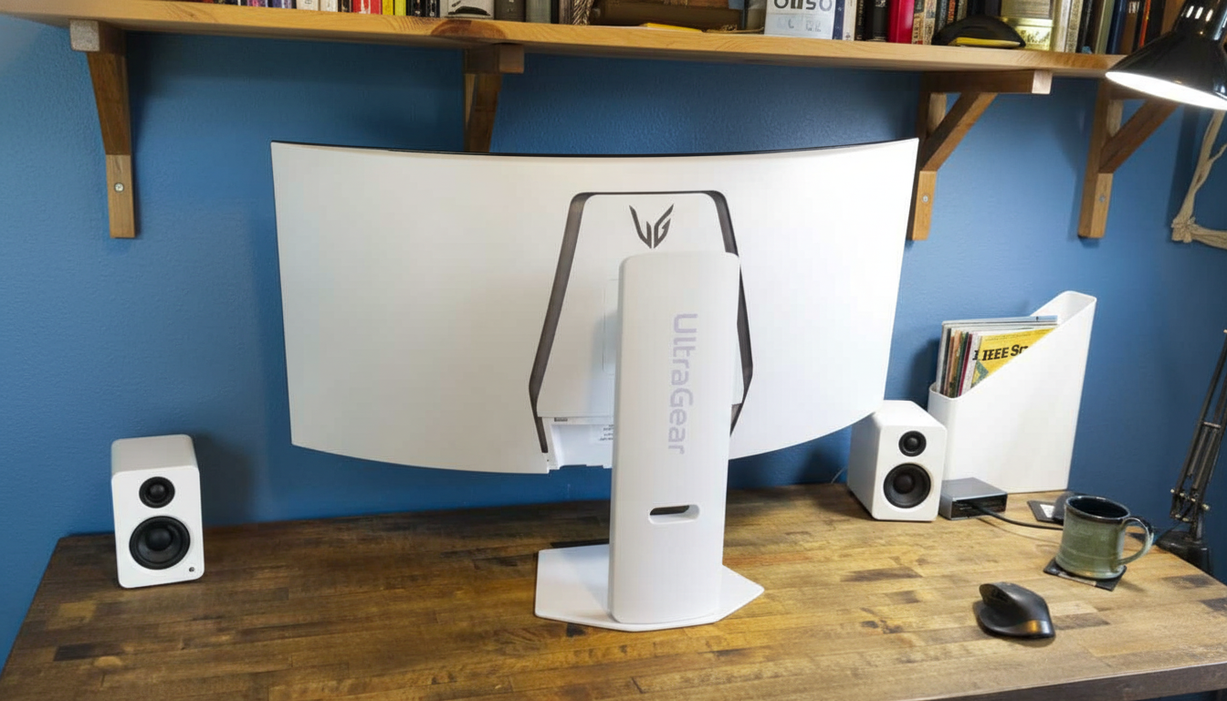 LG 39-inch UltraGear OLED curved gaming monitor deal, $703 off