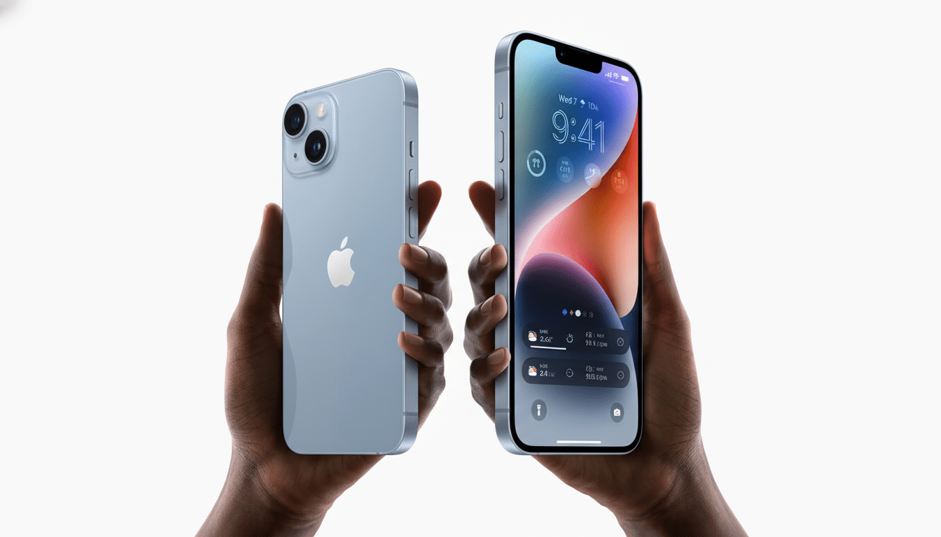 iPhone tilted icon effect on the iOS home screen