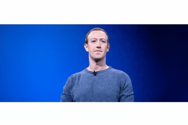 Mark Zuckerberg in a blue sweater against a blue background, resized to a 16: 9 aspect ratio.
