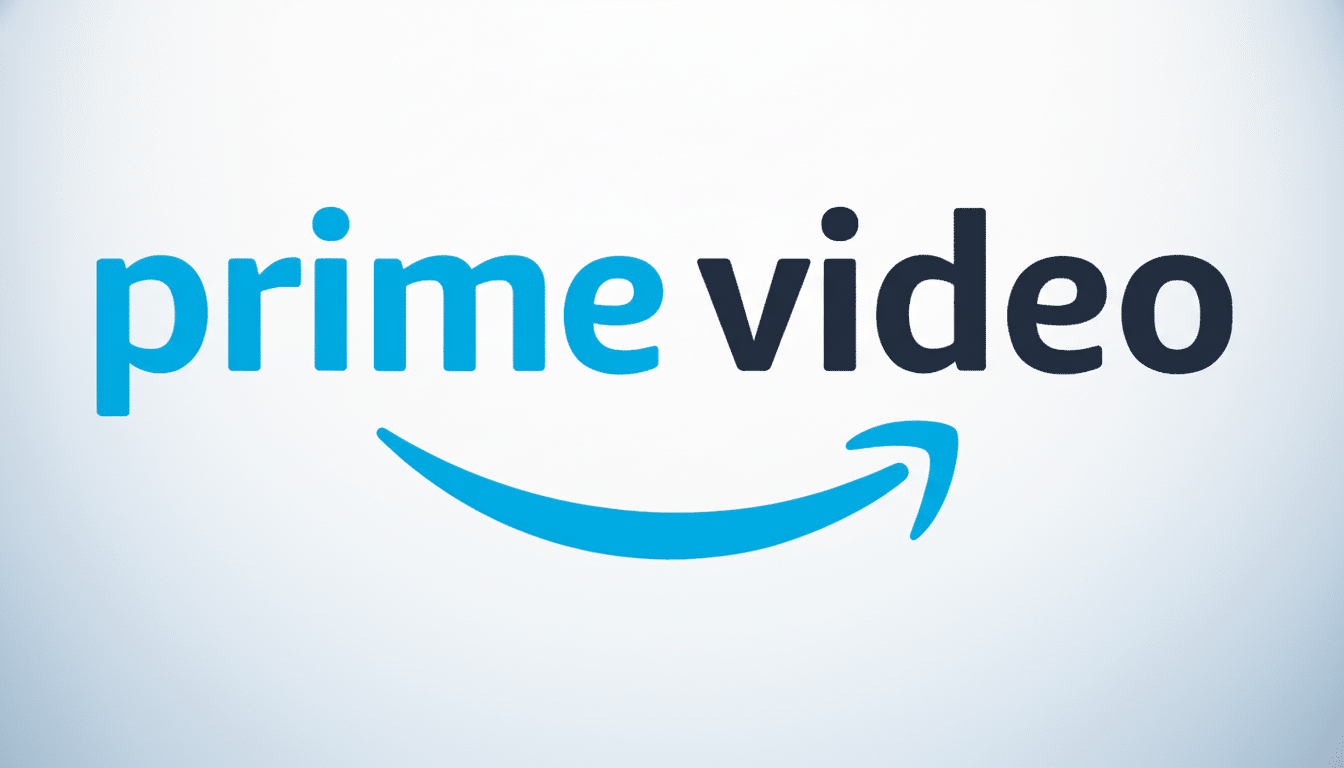 The Prime Video logo, featuring prime in blue and video in dark grey , with the Amazon smile arrow underneath , all on a subtle gradient background in a 16 :9 aspect ratio .