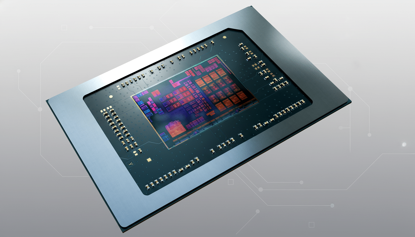 A professional , enhanced image of a micro chip with a visible internal circuit design , presented on a subtle grey background with faint geometric lines. Filename : microchip enhanced.png