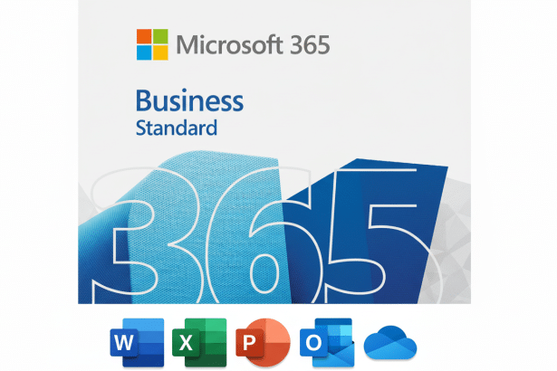Microsoft 365 Business Standard branding with application icons. Filename : microsoft3 65business standard.png