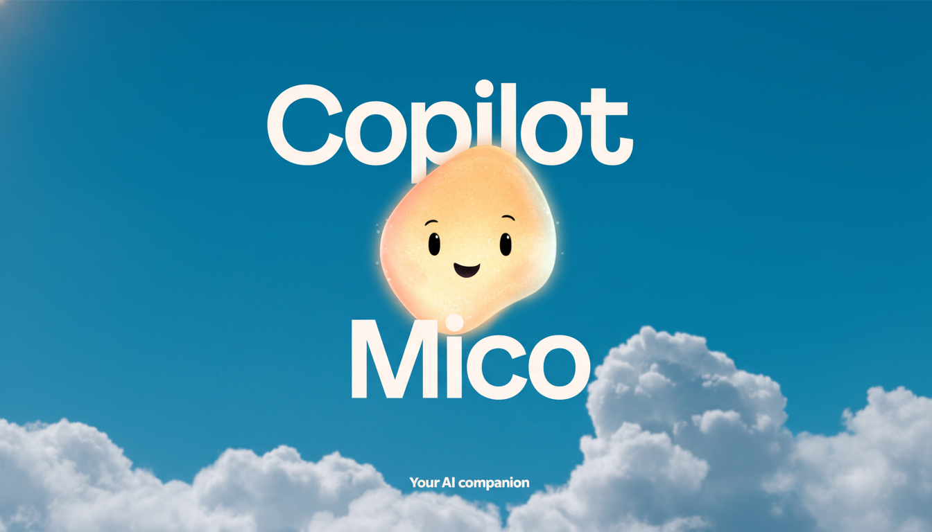 Microsoft renames Copilot companion Mico