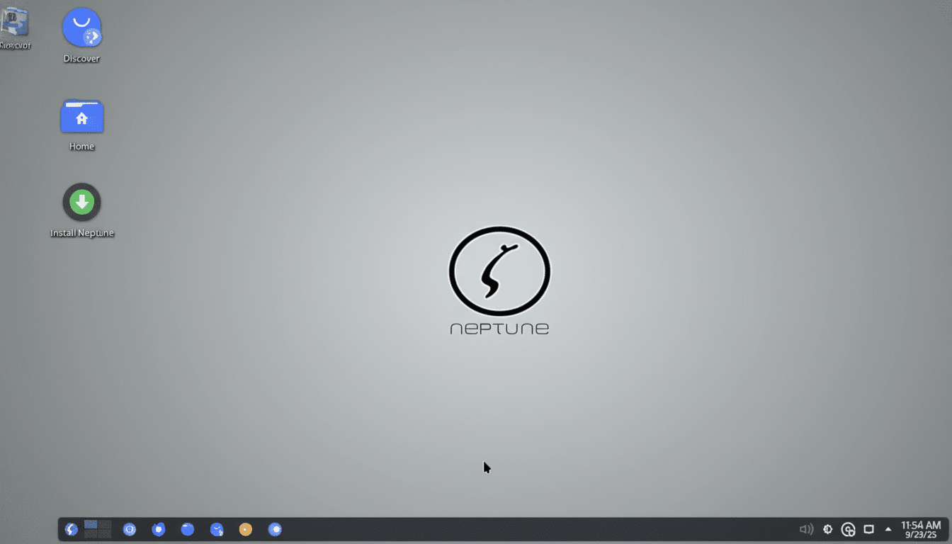 The resized and enhanced image of the Neptune OS desktop, maintaining the original background and as