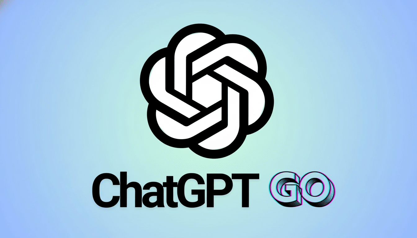 alt text: The ChatGPT logo and ChatGPT GO text on a light blue gradient background, resized to