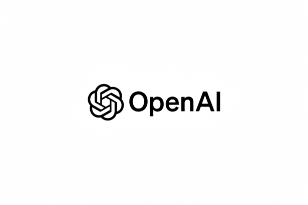 The OpenAI logo, featuring a stylized knot icon next to the word OpenAI, presented on a clean white background.