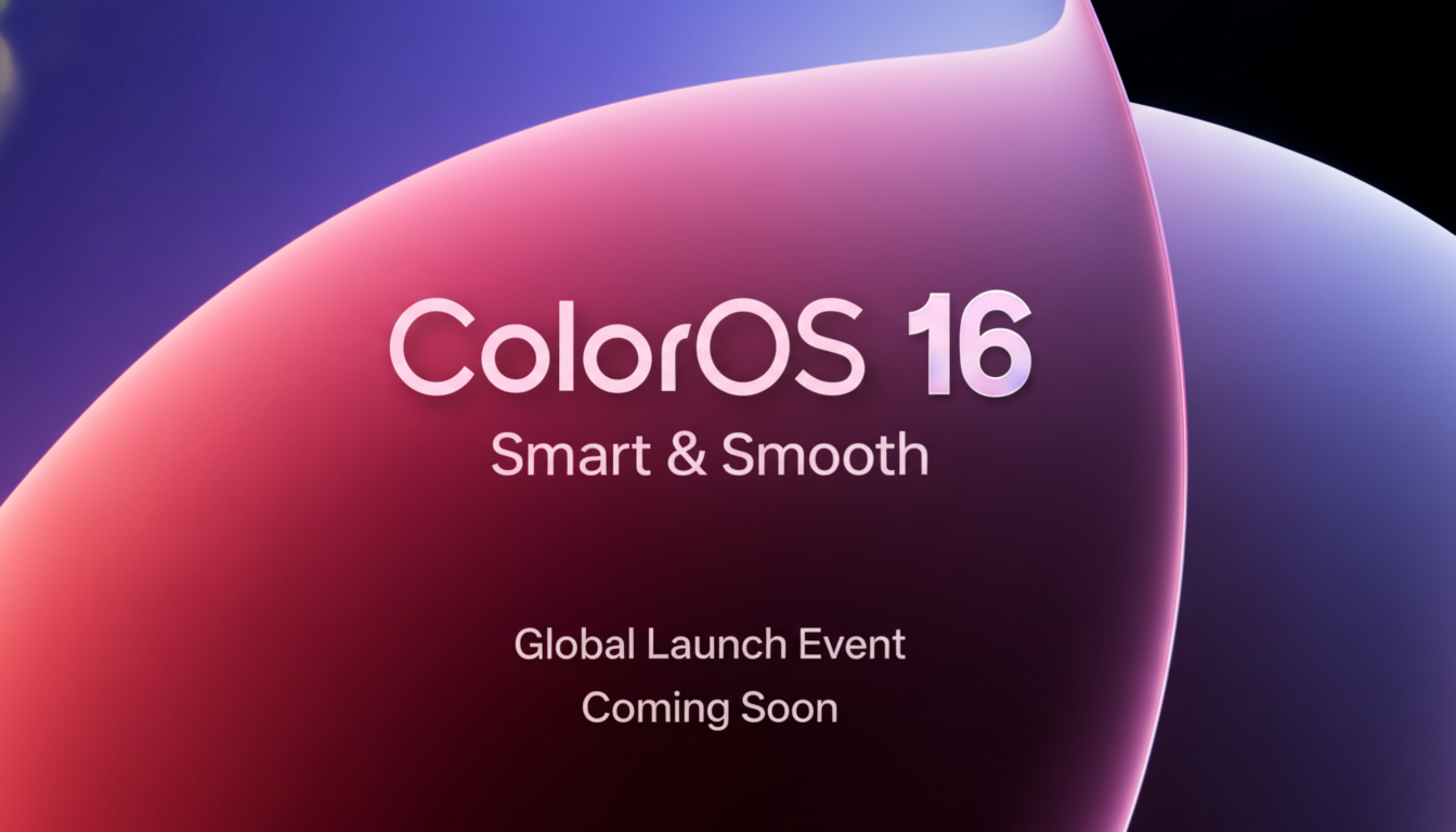 OPPO confirms Android 16 rollout timeline with update roadmap graphic on phone screen