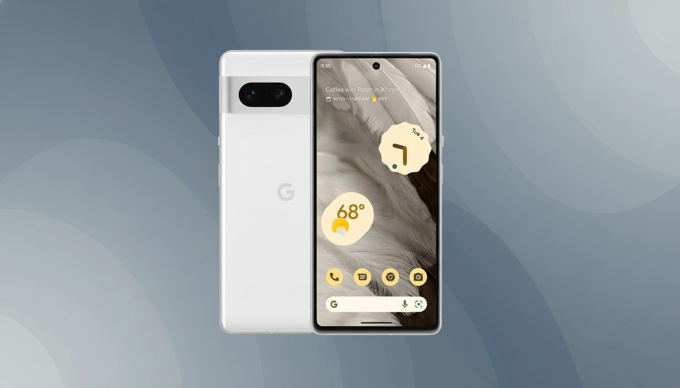 Google Pixel phones showing software update screen