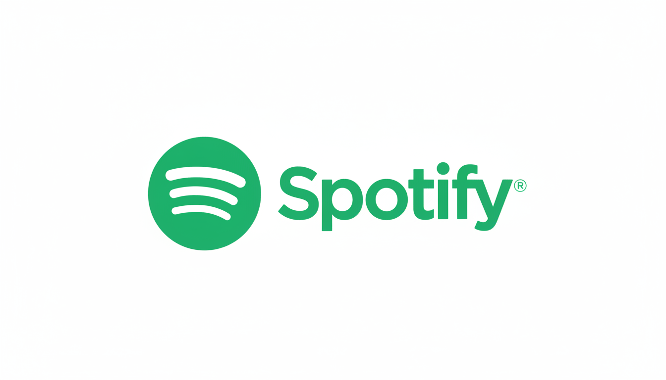The Spotify logo, featuring a green circle with three white curved lines resembling sound waves, next to the word