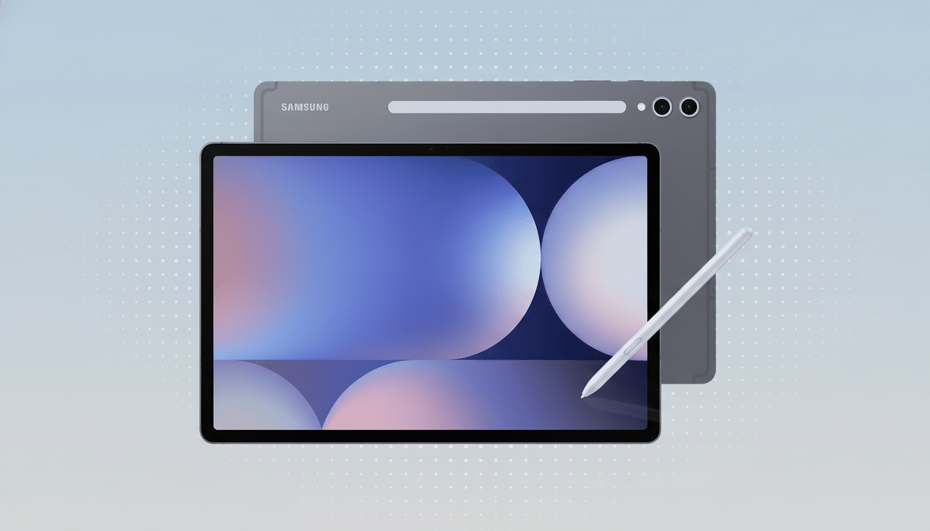 Samsung Galaxy tablet with S Pen and soft patterned background. Filename : samsunggalaxy tablets