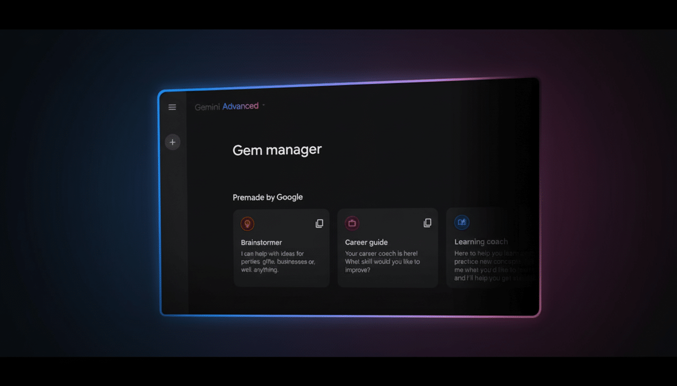 Diagram of Gemini Gem sharing across Google apps like Search, Gmail, and Drive