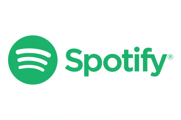 The Spotify logo, featuring a vibrant green circle with three horizontal sound waves inside , next to the word Spotify in a matching green font. Filename : spotifylogo .png