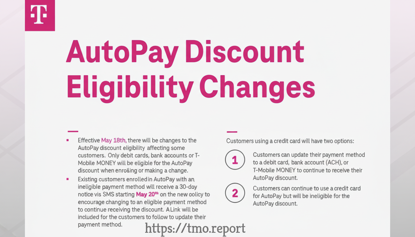 T-Mobile kills AutoPay credit card loophole in billing policy