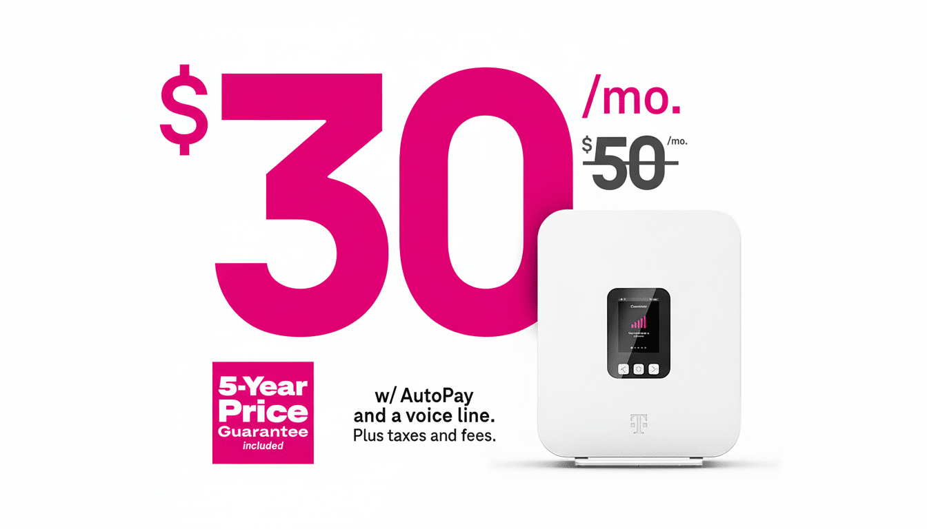 T-Mobile refarms LTE spectrum to 5G, cell tower and signal waves show network upgrade