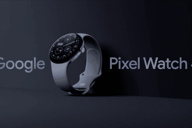 Google Pixel Watch 4 in a professional studio setting. Filename : googlepixel watch4 . png