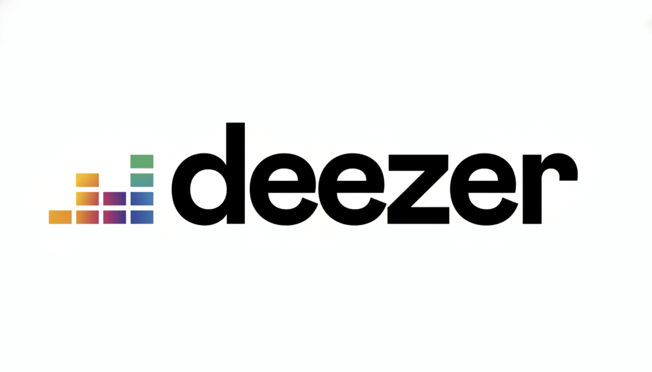 Deezer music streaming interface with playlists and sound waves for a better listening experience