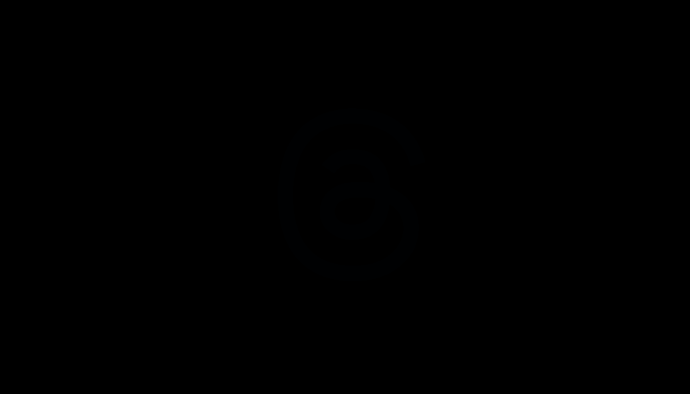 A professional 16:9 aspect ratio image with a dark, swirling number six logo on a black background.