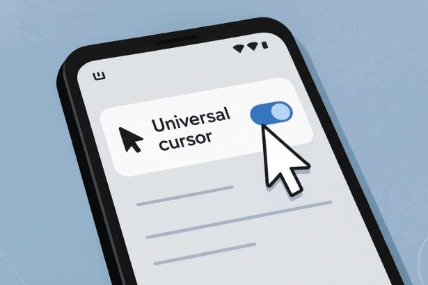 Universal cursor setting on a smartphone.
