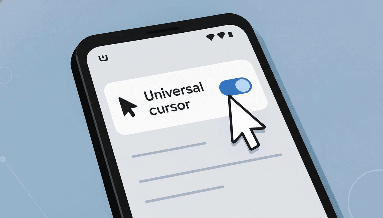 Universal cursor setting on a smartphone.